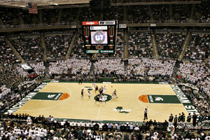 Get your first look at the redesigned Breslin Center floor - Big