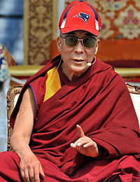 Even the Dalai Lama thinks the Patriots are No. 1 right now. (AP)
